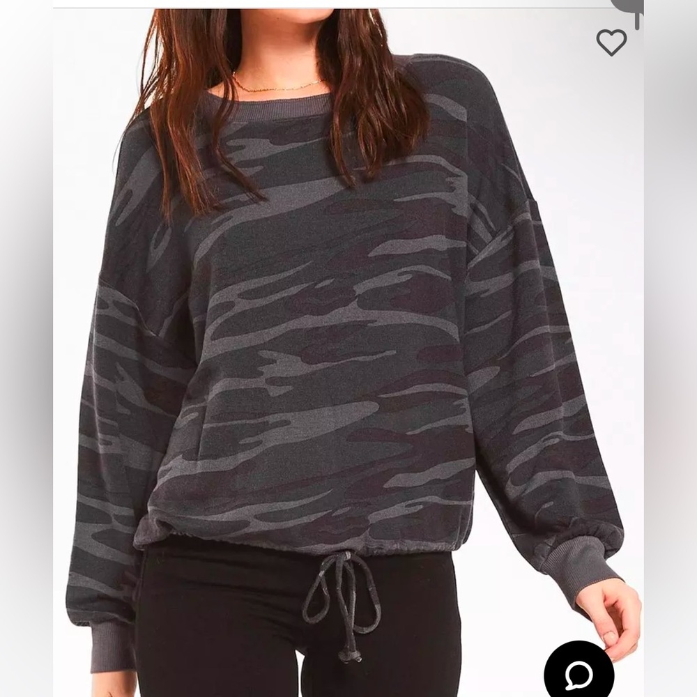 Z Supply Sayde Camo Crew